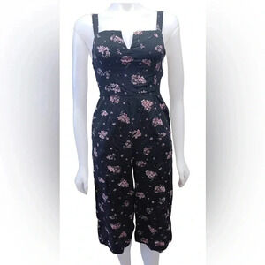 Lucky Brand Floral Capri Jumpsuit  Size XS